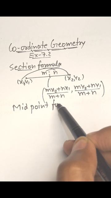section  formula and mid point  formula viral cordinategeometry maths shortvideo yoitubeshorts