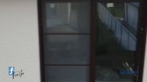Остекление коттеджа. Цветные ПВХ окна Gealan S9000. Жалюзи, встроенные в стеклопакет X-One Shadow.