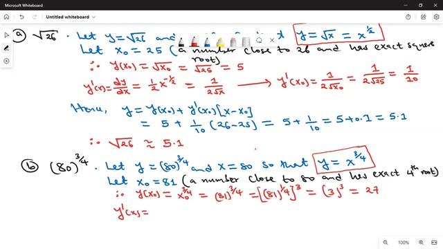 Application of differentiation in Linear Approximation or Small Changes. смотреть онлайн