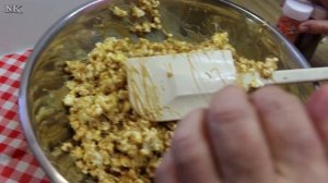 Marshmallow Caramel Popcorn Balls ~ Popcorn Ball Recipe ~ Halloween Sweet Treats ~ Noreen's Kitchen