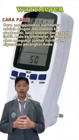 ALAT UKUR fisika | Watt Meter | 💥💯 #shorts #fisika #energi #daya