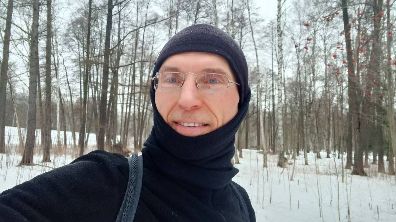 25.01.2025 г., СБ, 13 км беговой тренировки в Удельном Парке Санкт-Петербург