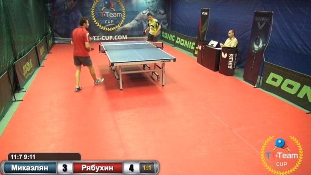 Микаэлян-Рябухин.Игра за 5 место. 3 сентября2015.TT Cup смотреть онлайн