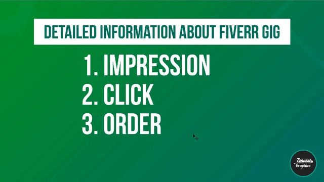 ফাইভার গিগ  -  What is impression Click Order Statistics of Fiverr Gig | Fiverr Bangla Tutorial