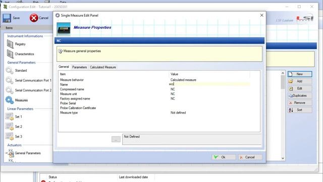 Alpha-Log 9 - ALIEM sensors configuration starting from empty configuration