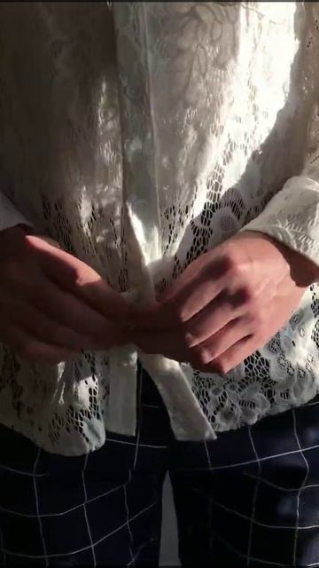 МОДНАЯ МУЖСКАЯ РУБАШКА из гипюра. смотреть онлайн