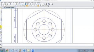 ГР 3 Построение чертежа плоской  детали с делением окружности на равные части