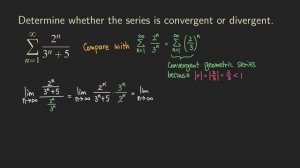 Limit Comparison Test (LCT) - Compare with Geometric Series | Series | Calculus | Glass of Numbers