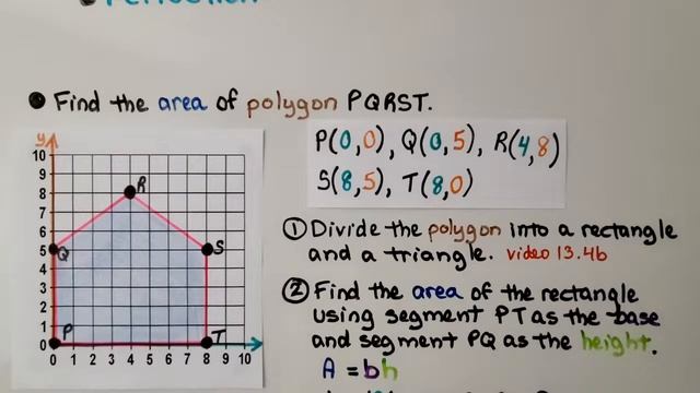 6th Grade Math 14.2c, Finding Area in the Coordinate Plane, Absolute Values смотреть онлайн