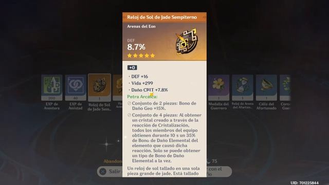 Farmeando el set Petra Arcaica para nuestro Albedo - Genshin Impact