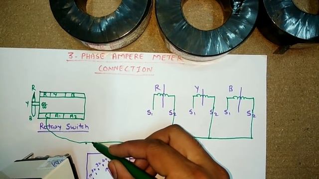 3 PHASE AMMETER CONNECTION AND INSTALLATION смотреть онлайн