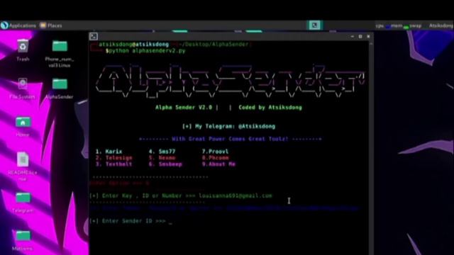 ALPHA sender V2.08 different sms gateways