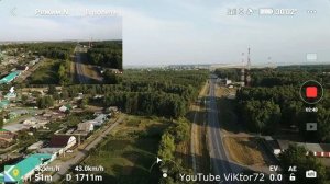 DJI Mavic Air 2 проверка дальности полёта в населенном пункте.