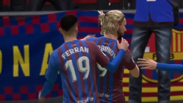 FIFA 22. Nikolay Gorbunov. BARCA. Игра 64 Сезон 2. Голов 2 (72). ХТ 5. смотреть онлайн