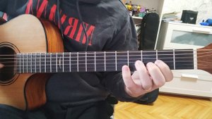 Гамма До мажор в две октавы на гитаре, пять вариантов игры.