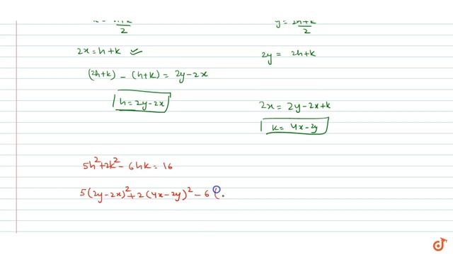Let AB be a line segment of length 4 with A on the line y  2x and B on the line y  x. T