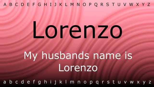 How to pronounce 'Lorenzo' with Zira.mp4 смотреть онлайн