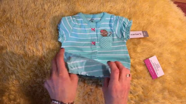Обзор Carters 2017 песочник мятного цвета девочке