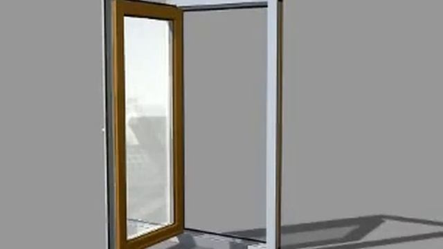 Поворотно-откидная система стеклокомпозитных окон. смотреть онлайн