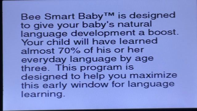 Opening Bee Smart Baby Vocabulary Builder 3 смотреть онлайн