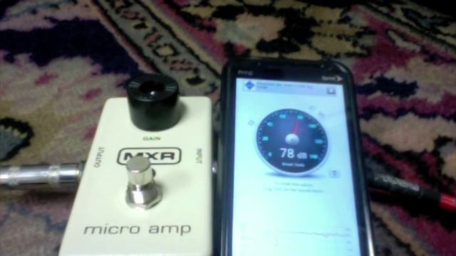 MXR Micro Amp Decibel Test