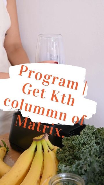 Python Program  Get Kth column of Matrix. shortsvideo
