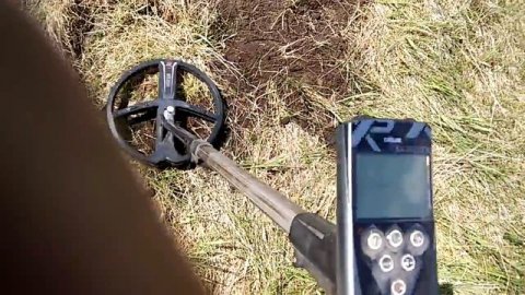 XP Deus настройка в поле и снос монеты в чернину