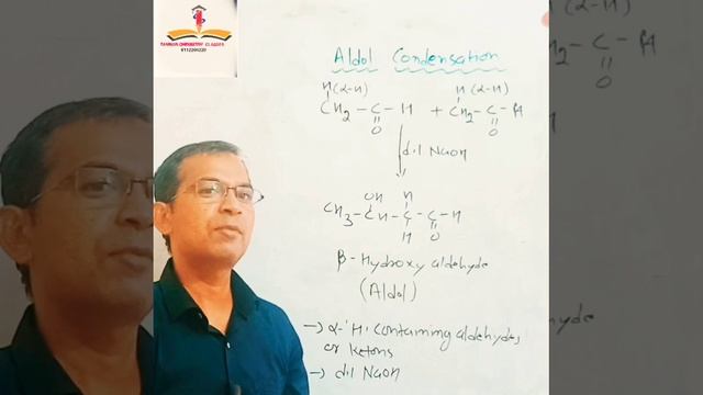 Aldol condensation reaction (Aldehydes and ketones)