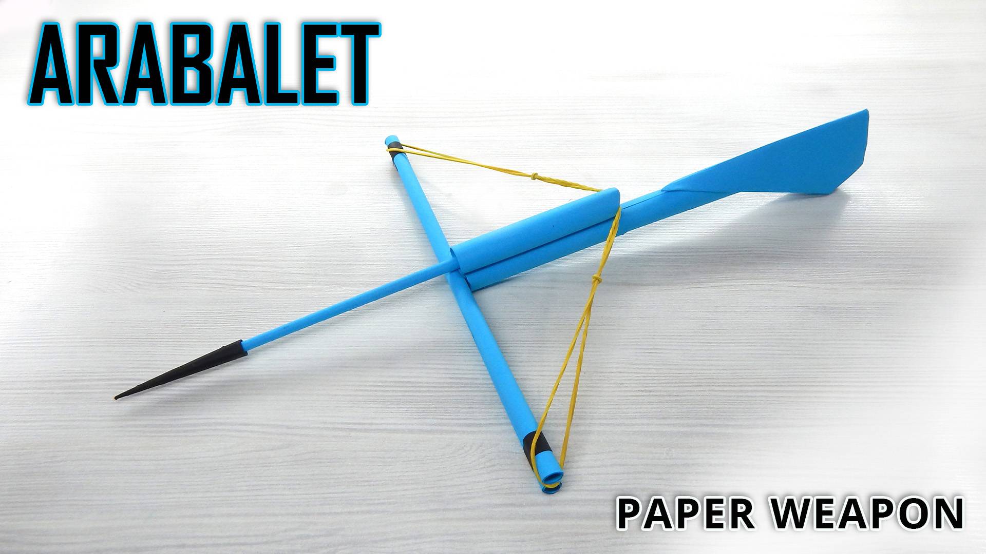 Арабалет из бумаги - Создание оригами оружия