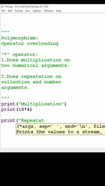 polymorphism in python #shorts #python #coding #pythontricks #pythonprogramming