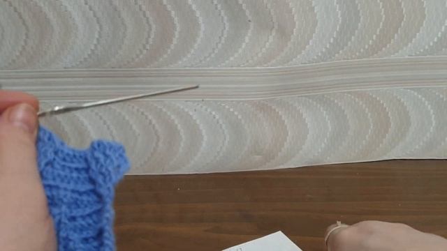 МК попетельный Листики выпуклыми столбиками, 2 часть