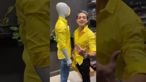 YELLOW WASHED SHIRT