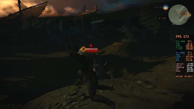 The Witcher 3 RTX 3080 1080p Ultra Settings