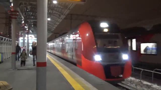 Станция МЦК Хорошево, Электропоезда ЭС2Г "Ласточка" смотреть онлайн