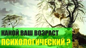 Какой Ваш психологический возраст?