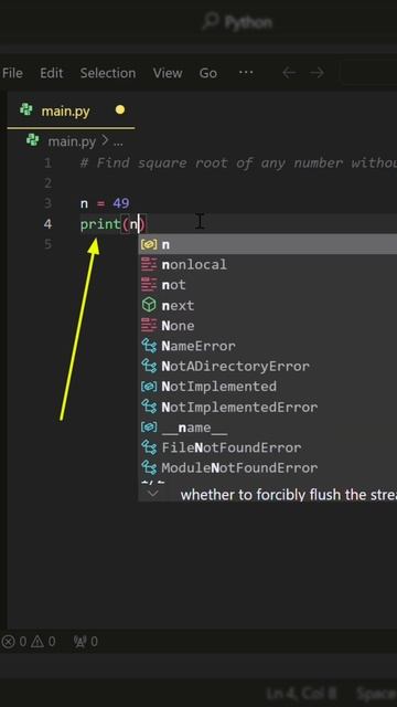 Python Tips: Square Root of a number without using built-in function