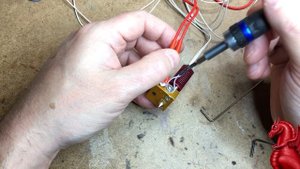 How to replace the thermistor and heater cartridge on a Creality hot end.