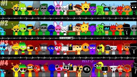 SPRUNKI RETAKE Фазы в Incredibox Sprunki Все персонажи!