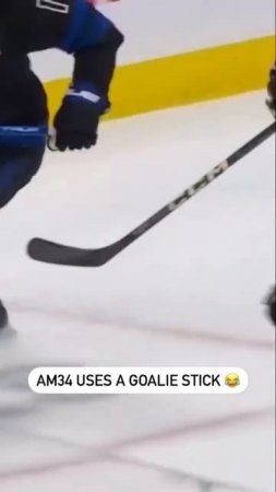 Auston Matthews Uses A Goalie Stick