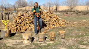 Prevent wood splitting accidents with THIS! split firewood with safe splitting tool Good N Useful