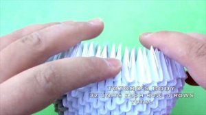 How To Make 3D Origami Totoro トトロ