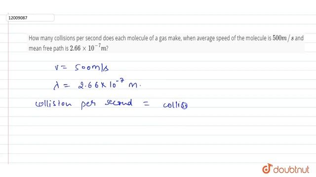 How many collisions per second does each molecule of a gas make, when average смотреть онлайн
