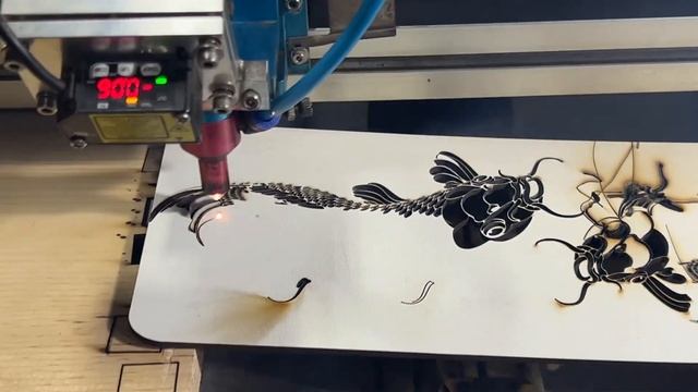 Lightobject RTAF Real-time Auto Focus 2nd generation test cut on CO2 laser machine смотреть онлайн