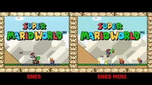 SNES vs SNES classic mini