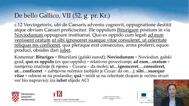 Latinski jezik, 1. r. SŠ (nastavljači) - Gaj Julije Cezar, De bello Gallico (3), Vremenske rečenice смотреть онлайн