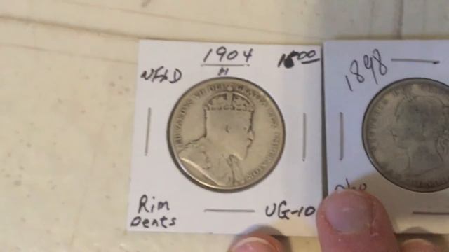 1898 Newfoundland 50 Cent coin with Queen Victoria смотреть онлайн