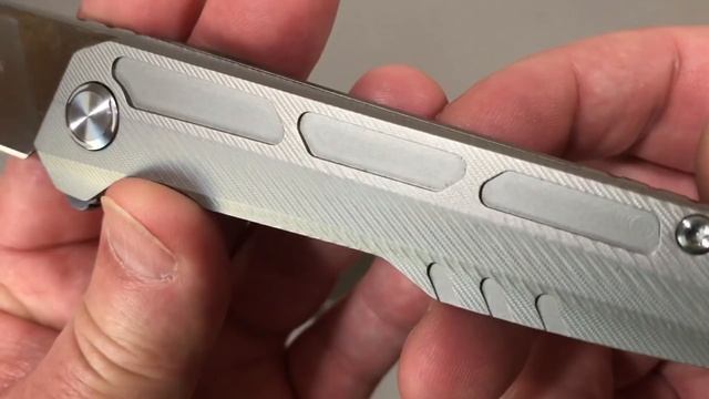 TwoSun TS 53 titanium framelock flipper knife Night Morning Design смотреть онлайн