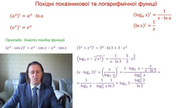 xi125 025u 1 Диференціювання показникових та логарифмічних. Ч 1 смотреть онлайн