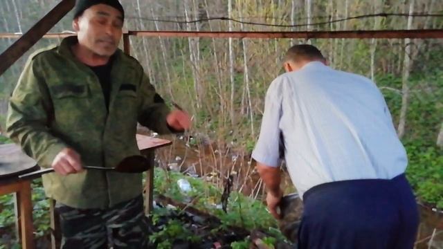 настоящий узбекский плов от Данияра в казане.