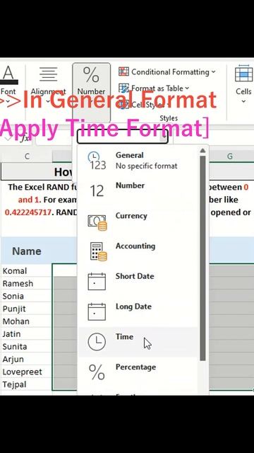 🦀How to Use RAND Formula in Exce#exceltricks#excelshortcuts#exceltips #exceltutorial#shorts#shorts🦀